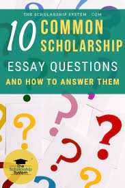 Frequently Asked Questions Regarding Scholarship Applications